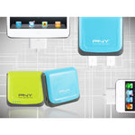 PNY POWER BANK 52S GREEN 5200MAH 2 USB OUTPUT