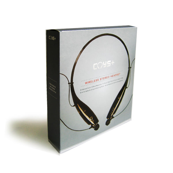 CYS+ CYSHBS-730 Wireless Stereo Headset bluetooth with 3 Size Ear Rubbersth Stereo Headset