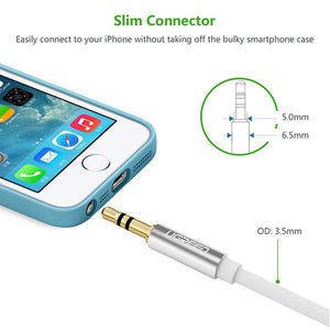 UGREEN 3.5MM Male to 2 x 3.5MM Female AUX Stereo Audio Splitter Cable - White (10780)