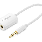 UGREEN 3.5mm Male to Dual 3.5mm FemaleHeadset Splitter White (10789)