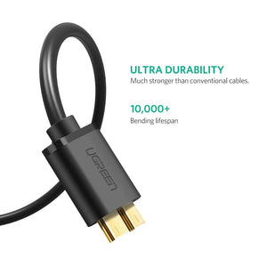 UGREEN USB 3.0 A Male to Micro USB 3.0 Male Cable 0.5m (Black) 10840