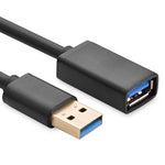 UGREEN USB 3.0 Extension Male Cable 0.5m Black (30125)