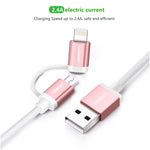 UGREEN Micro-USB to USB Cable with Lightning Adapter 1M (30470)