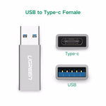 UGREEN USB A to USB-C Adpater - Gray (30705)