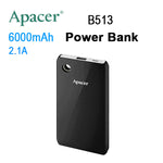 APACER Mobile Power Bank B513 6000mAh Black RP