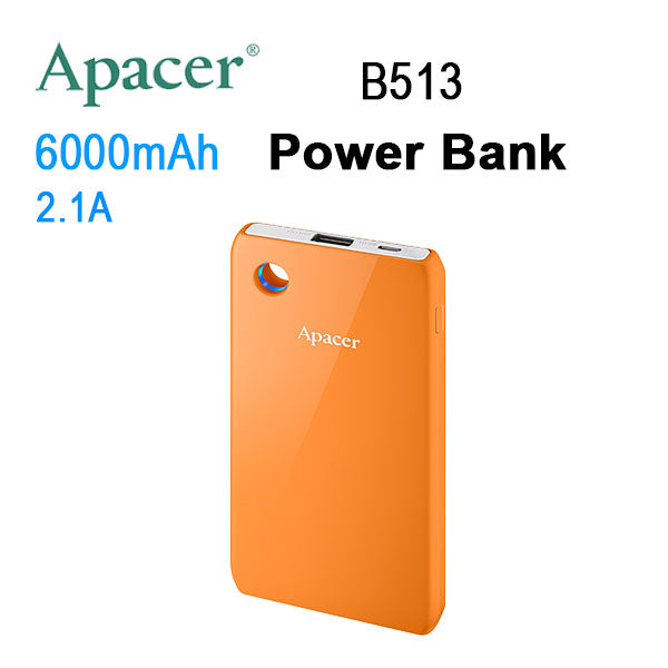 APACER Mobile Power Bank B513 6000mAh Orange RP