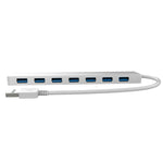 Simplecom CH371 Ultra Slim Aluminium 7 Port USB 3.0 Hub for PC Mac Laptop Silver