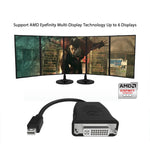 Simplecom DA102 Active MiniDP to DVI Adapter 4K UHD (Thunderbolt and Eyefinity Compatible)