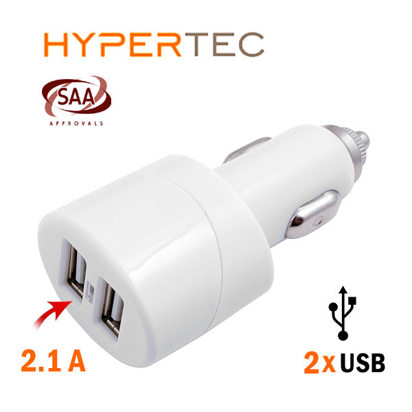 HYPERTEC USB Dual Car Charger