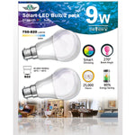 MV SMART BULB 9W B22 TWIN PACK