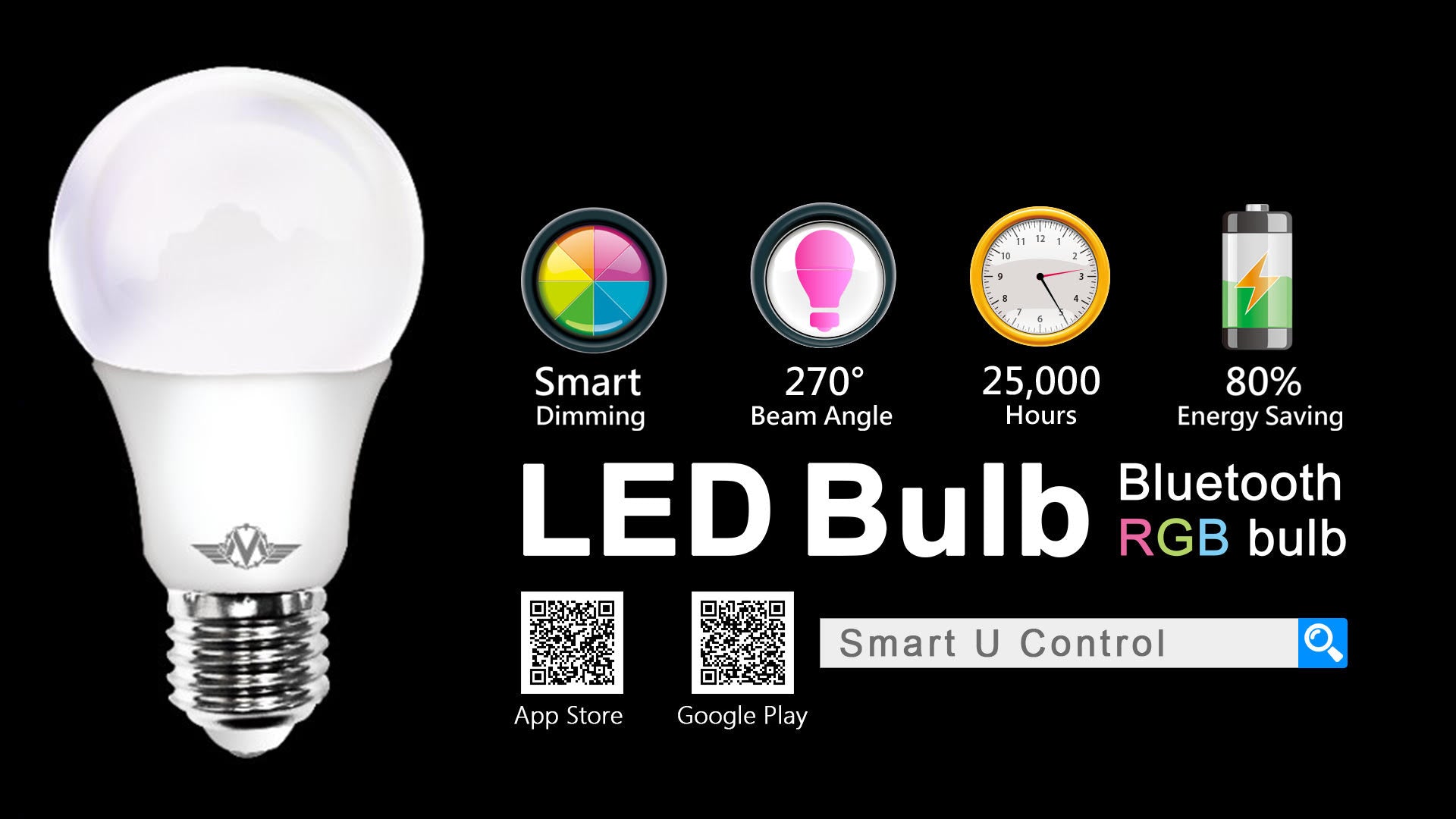 MV SMART BULB 9W B22 TWIN PACK