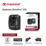 Transcend 32G DrivePro 230, 2.4" LCD,with Suction Mount  TS-DP230M-32G