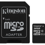 KINGSTON  Canvas Select:MicroSD 32GB , 80MB/s read and 10MB/s write with SD adapter SDCS/32GB