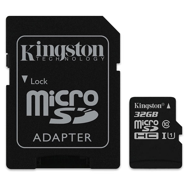 KINGSTON SDC10G2/32GBFR 32GB microSDHC Class 10 UHS-I upto 45MB/s with SD adaptor