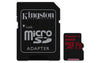 KINGSTON  Canvas React: MicroSD 64GB, 100MB/s read and 70MB/s write with SD adapter SDCR/64GB