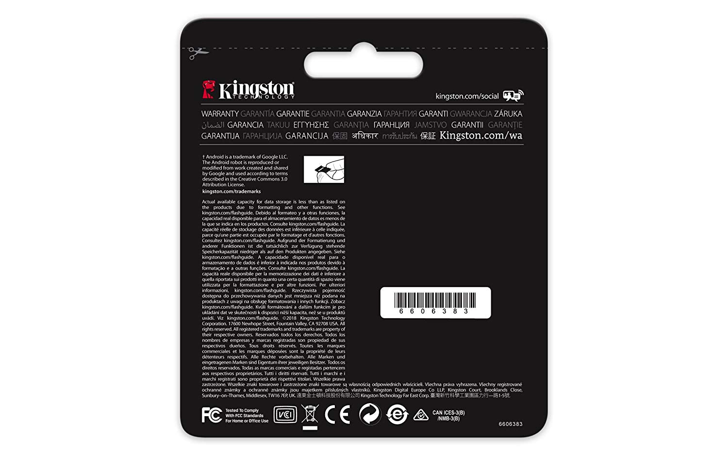 KINGSTON  Canvas React: MicroSD 64GB, 100MB/s read and 70MB/s write with SD adapter SDCR/64GB