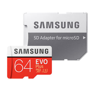 SAMSUNG 64GB UHS-I Plus EVO CLASS 10 U3 4K W ADAPTOR 100R/60W MB-MC64G