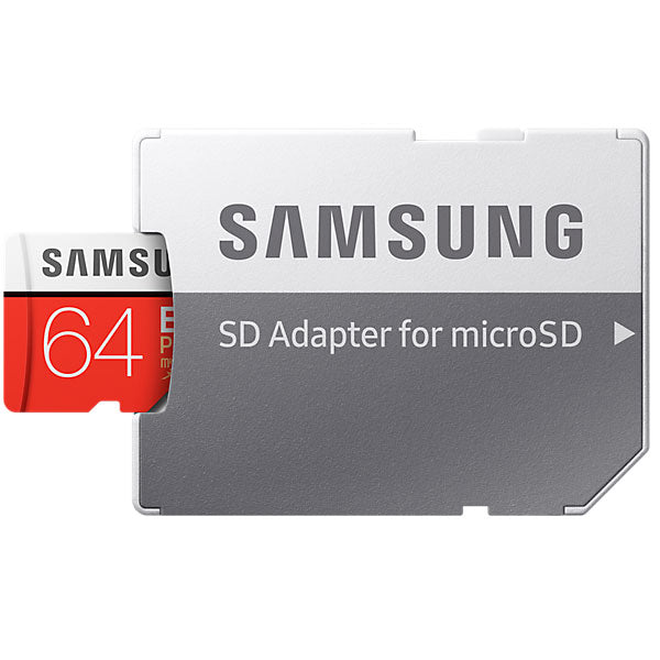 SAMSUNG 64GB UHS-I Plus EVO CLASS 10 U3 4K W ADAPTOR 100R/60W MB-MC64G