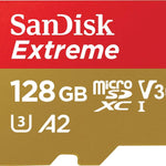 SANDISK SDSQXA1-128G-GN6MATF Extreme A2 V30 UHS-I/U3 160R/90W  WITH SD ADAPTER