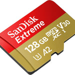 SANDISK SDSQXA1-128G-GN6MATF Extreme A2 V30 UHS-I/U3 160R/90W  WITH SD ADAPTER