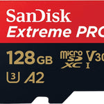 SANDISK  SDSQXCY-128G-GN6MA TF Extreme PRO A2 V30 UHS-I/U3 170R/90W WITH SD ADAPTER