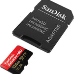 SANDISK  SDSQXCY-128G-GN6MA TF Extreme PRO A2 V30 UHS-I/U3 170R/90W WITH SD ADAPTER