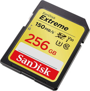 SANDISK SDSDXV5-256G-GNCIN SDXC Extreme CL10 V30 UHS-I/U3 150MB