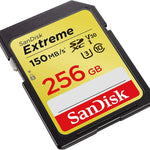 SANDISK SDSDXV5-256G-GNCIN SDXC Extreme CL10 V30 UHS-I/U3 150MB