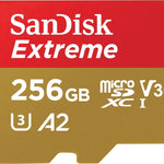 SANDISK SDSQXA1-256G-GN6MATF Extreme A2 V30 UHS-I/U3 160R/90W WITH SD ADAPTER