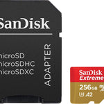 SANDISK SDSQXA1-256G-GN6MATF Extreme A2 V30 UHS-I/U3 160R/90W WITH SD ADAPTER