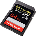 SANDISK SDSDXXY-064G-GNCIN SDXC Extreme Pro V30 4K/UHD UHS-I/U3 170MB