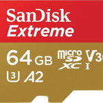 SANDISK SDSQXA2-064G-GN6MATF Extreme A2 V30 UHS-I/U3 160R/60W WITH SD ADAPTER