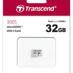 TRANSCEND TS32GUSD300S 32GB UHS-I U1 microSD w/o Adapter  (microSDHC I, C10, U1)