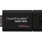 KINGSTON DT100G3/128GB, 128GB USB 3.0 DATATRAVELER 100 G3 USB Drive 100MB/s read