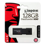 KINGSTON DT100G3/128GB, 128GB USB 3.0 DATATRAVELER 100 G3 USB Drive 100MB/s read