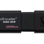 KINGSTON DT100G3/256GB, 256GB USB 3.0 DATATRAVELER 100 G3 USB Drive 100MB/s read