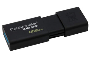 KINGSTON DT100G3/256GB, 256GB USB 3.0 DATATRAVELER 100 G3 USB Drive 100MB/s read