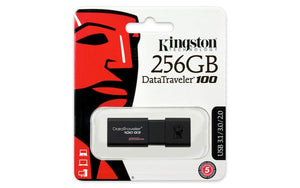 KINGSTON DT100G3/256GB, 256GB USB 3.0 DATATRAVELER 100 G3 USB Drive 100MB/s read