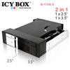 ICY BOX Trayless module for 1x 2.5" and 1x 3.5" SATA HDDs in 1x 5.25" bay (IB-172SK-B)