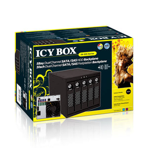 ICY BOX- IB-555SSK, 5bay Dual Channel SATA/SAS Backplane