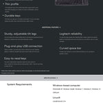920-002582: Logitech K120 USB Keyboard