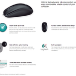 Logitech M100R Wired USB Mouse (910-003301)