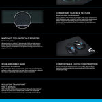 943-000046: Logitech G240 Cloth Gaming Mouse Pad