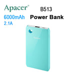 APACER Mobile Power Bank B513 6000mAh Blue