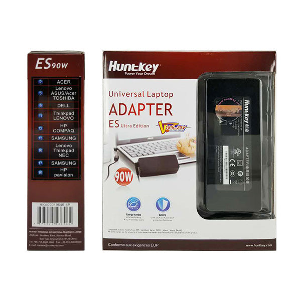 Huntkey Universal Laptop Adapter ES Ultra Edition 90W (HKA09019546-8P)