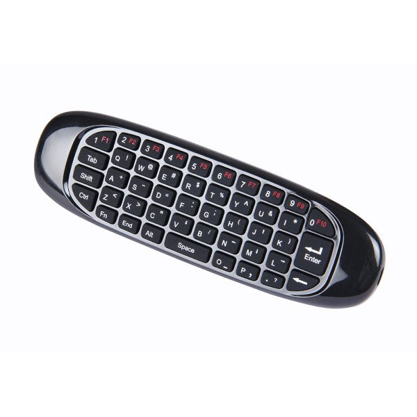 Simplecom RT100 Rechargeable 2.4G Wireless Remote Air Mouse with Keyboard for PC Android TV Box Media Player