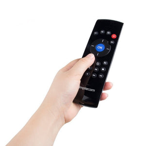 Simplecom RT200 Rechargeable 2.4G Wireless Remote Air Mouse and Keyboard Combo for PC Android TV Box