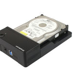Simplecom SD323 USB 3.0 Horizontal SATA Hard Drive Docking Station for 3.5" 2.5" HDD Black