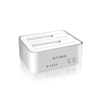 ICY BOX 2 bay JBOD docking and cloning station for SATA HDDs and SSDs with USB 3.0 (IB-120CL-U3)