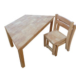 Trapezoidal Table 120 Rubber Wood